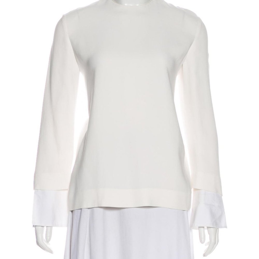 The Row White Blouse Size 2